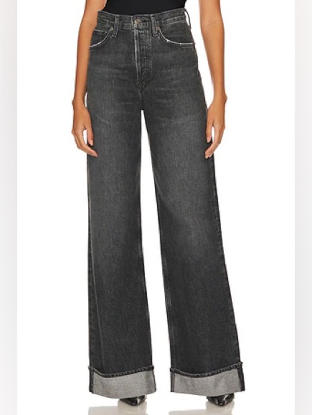 Agolde Dame high rise wide leg jeans